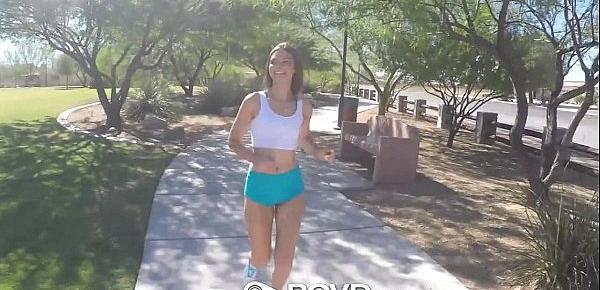  POVD - Pretty jogger Shylar Ryder gets an after-workout treat